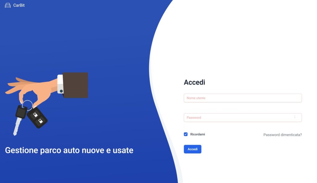 Software per gestire parco auto usate all'interno di concessionarie auto nuove e usate